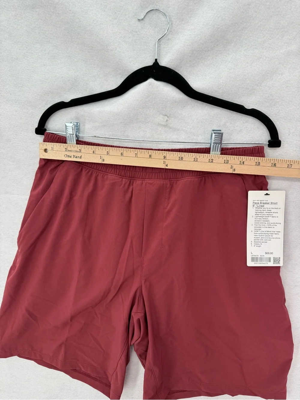 NWT Lululemon Pace Breaker Lined Short 9
